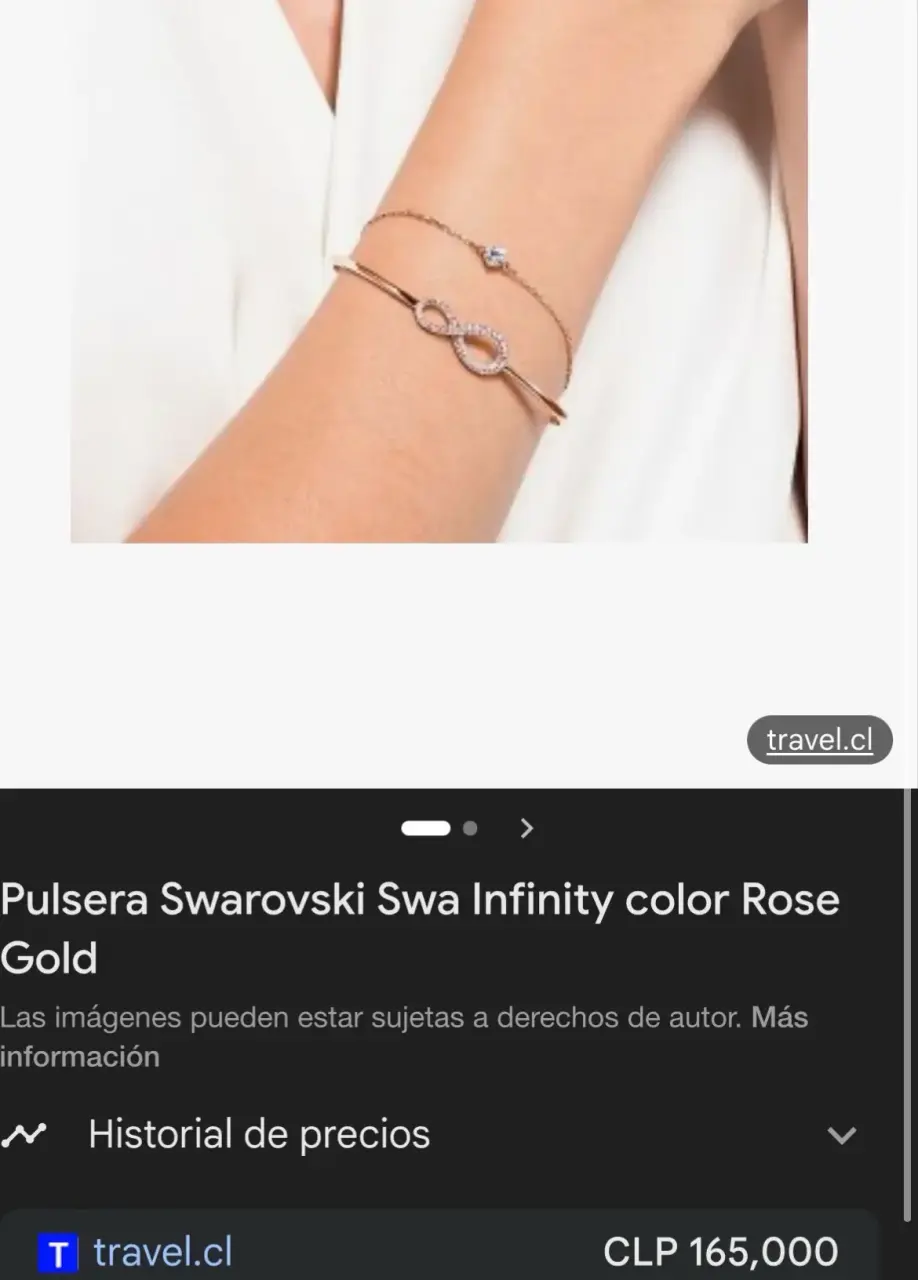 Pulsera Swarovski con símbolo infinito - miniatura 3