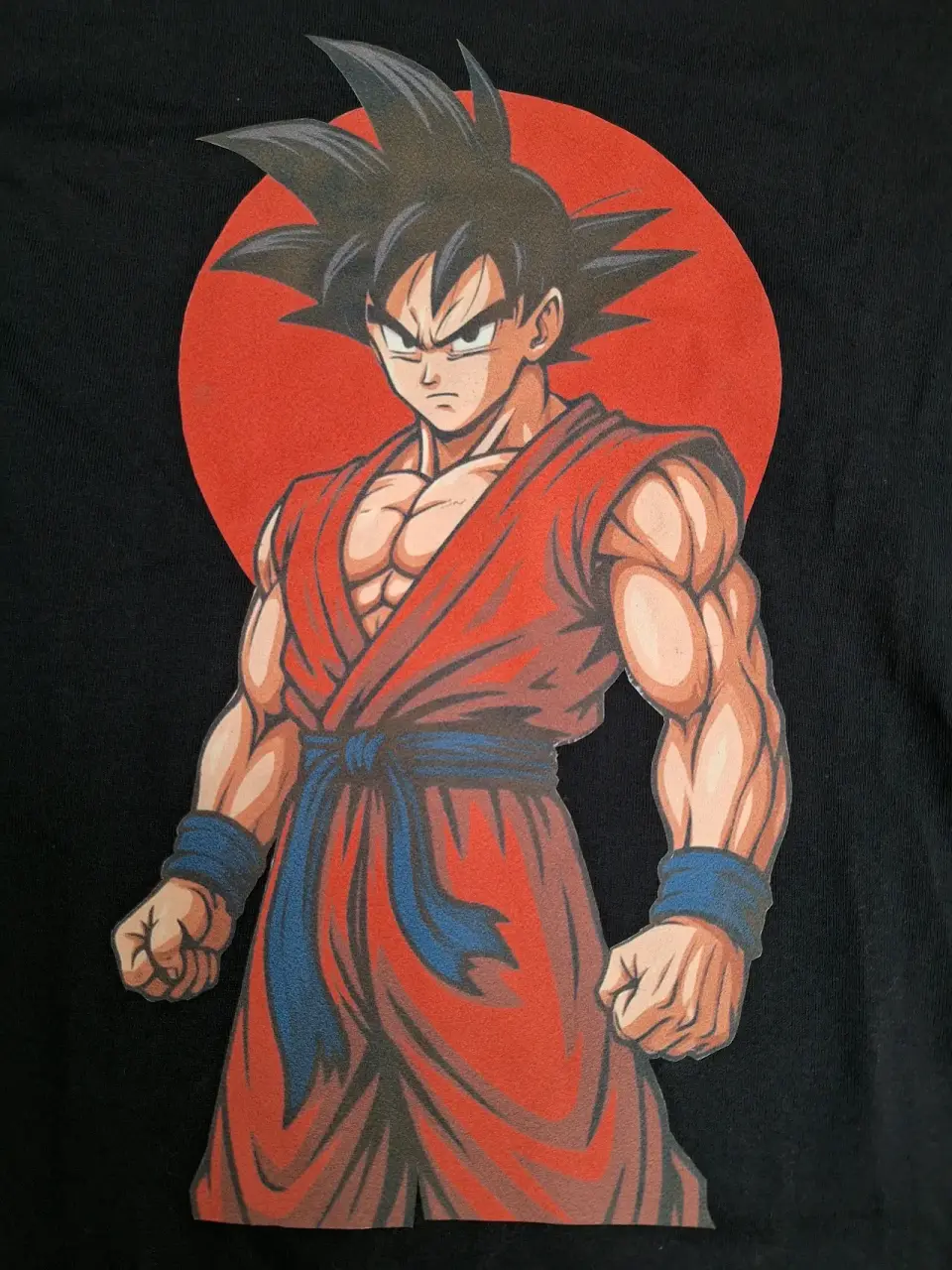 Polera negra con estampado anime talla S - miniatura 2