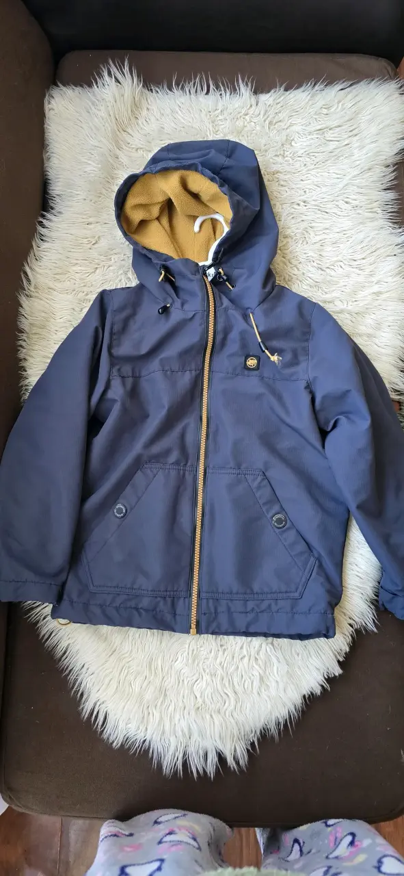 Parka azul con forro interno - miniatura 2