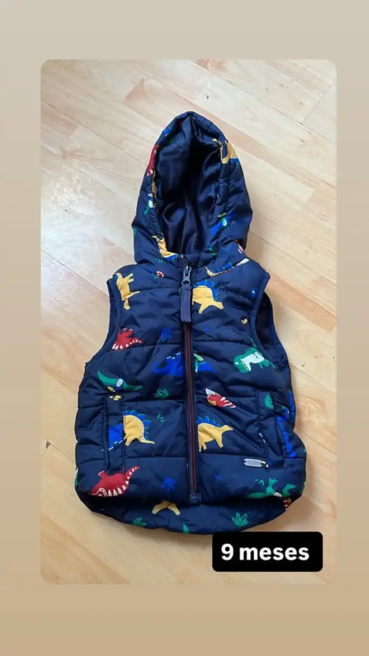 Chaleco infantil con capucha de dinosaurios