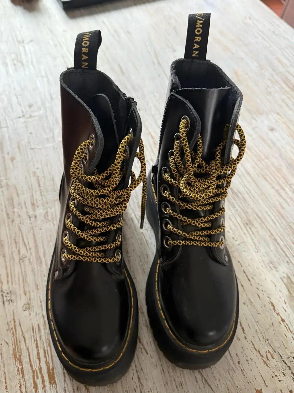 Botines negros con cordones CMORAN 37 - miniatura 1
