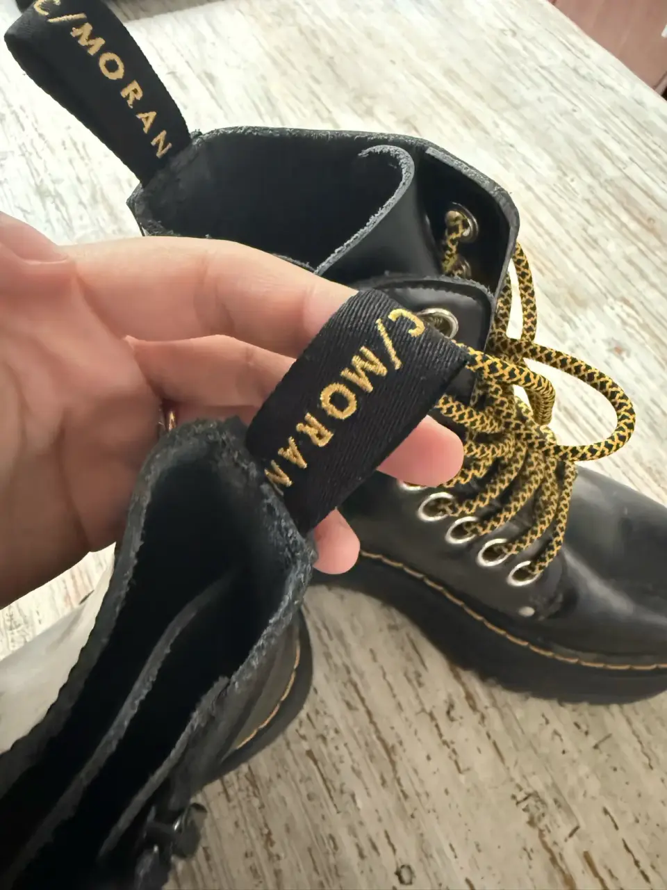 Botines negros con cordones CMORAN 37 - miniatura 3