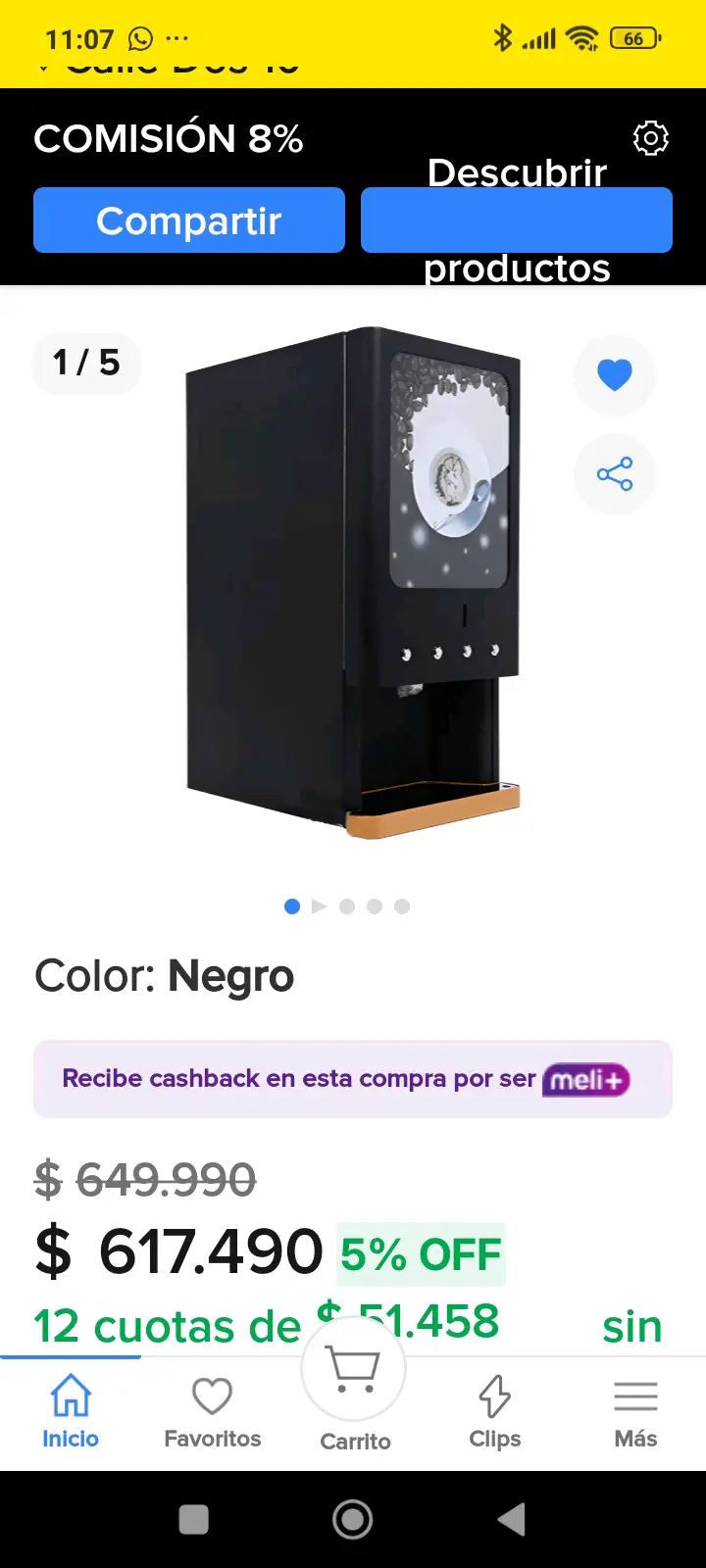 Dispensador de café negro - miniatura 1