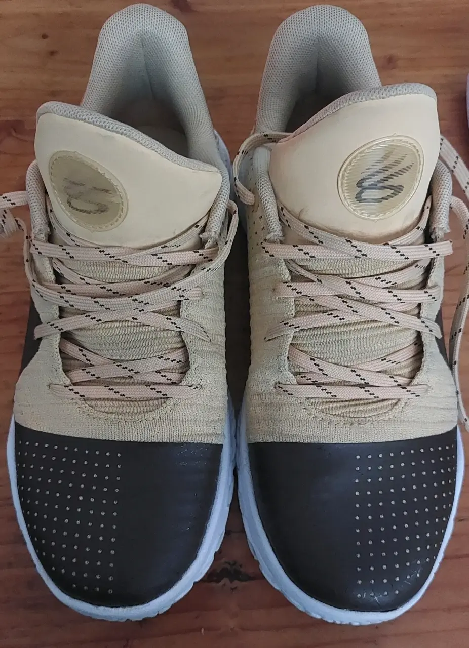 Zapatillas de basquetbol  beige y marrón - miniatura 2