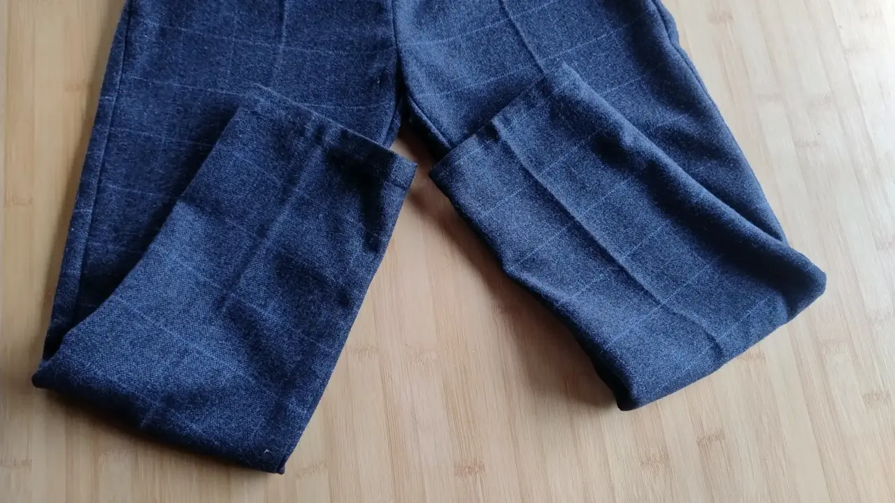 Traje azul marino a cuadros para hombre - miniatura 6