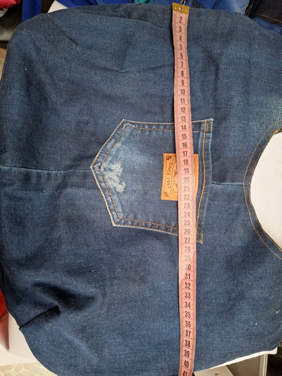 Bolso de tela denim Fiorucci - miniatura 2