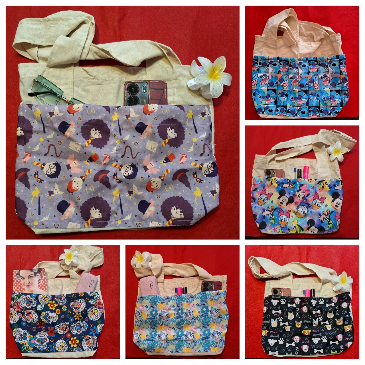 Bolsa tote con diseño animado - miniatura 5