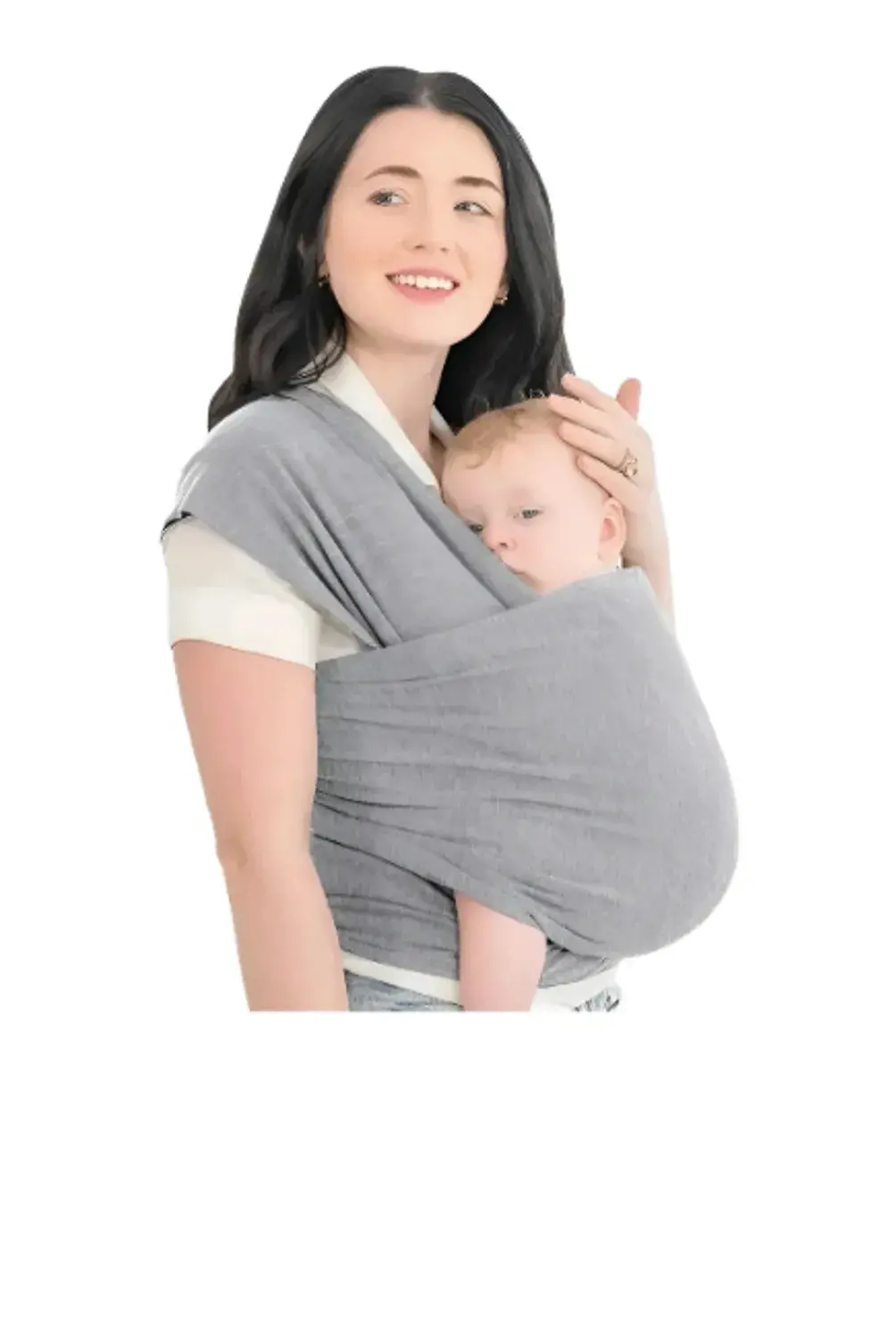 Fular elasticado Yoga Bellies Baby gris - miniatura 2