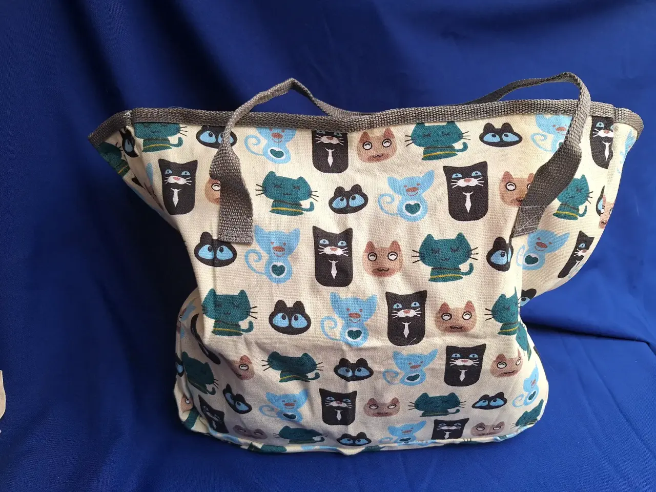 Bolso tote estampado gatos