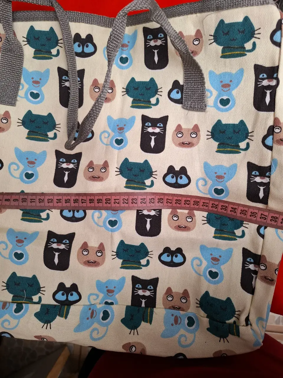 Bolso tote estampado gatos - miniatura 2