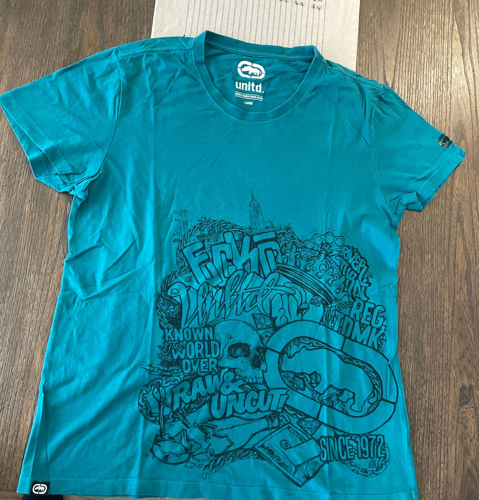 Polera Verde Ecko Talla L - miniatura 1