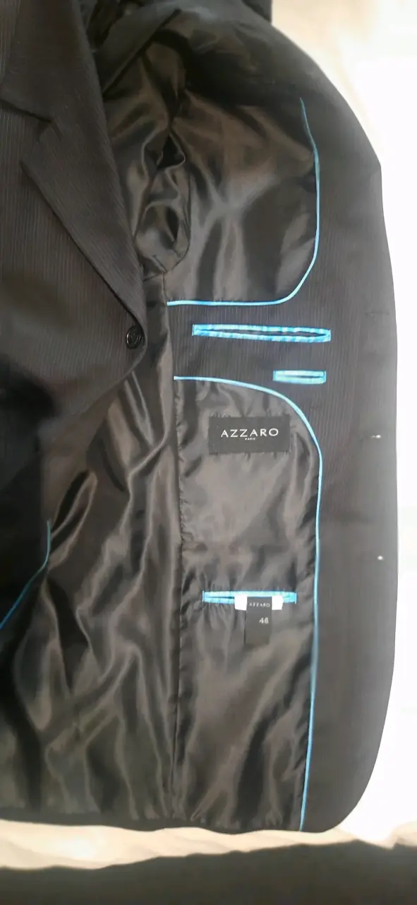 Blazer negro Azzaro talla 46 - miniatura 1