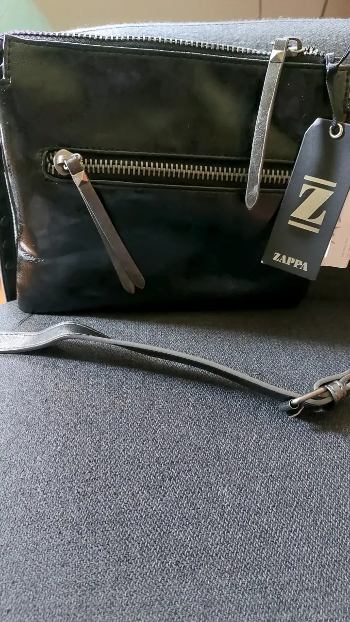 Bandolera negra con tachas Zappa - miniatura 2