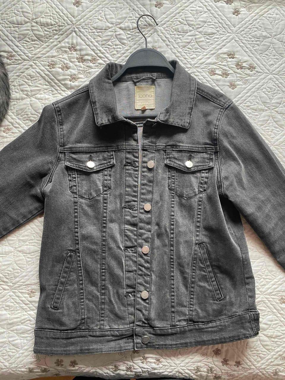 Chaqueta de mezclilla gris - miniatura 1