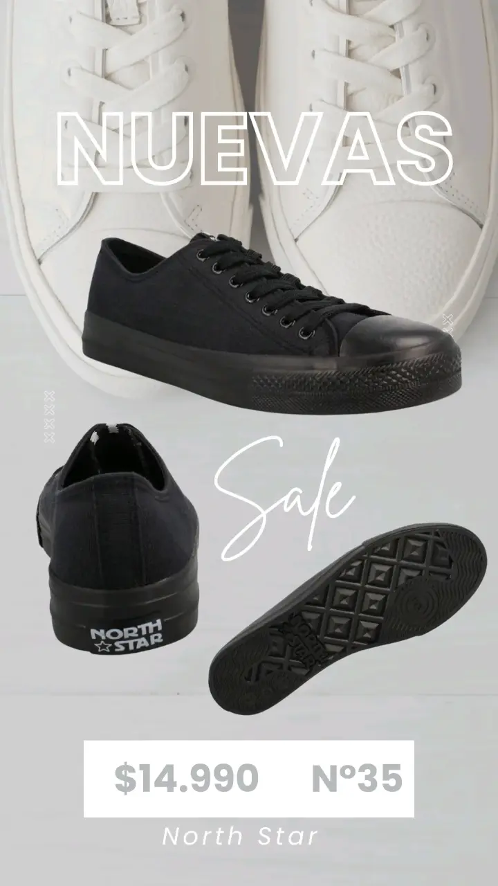 Zapatillas negras North Star - miniatura 1