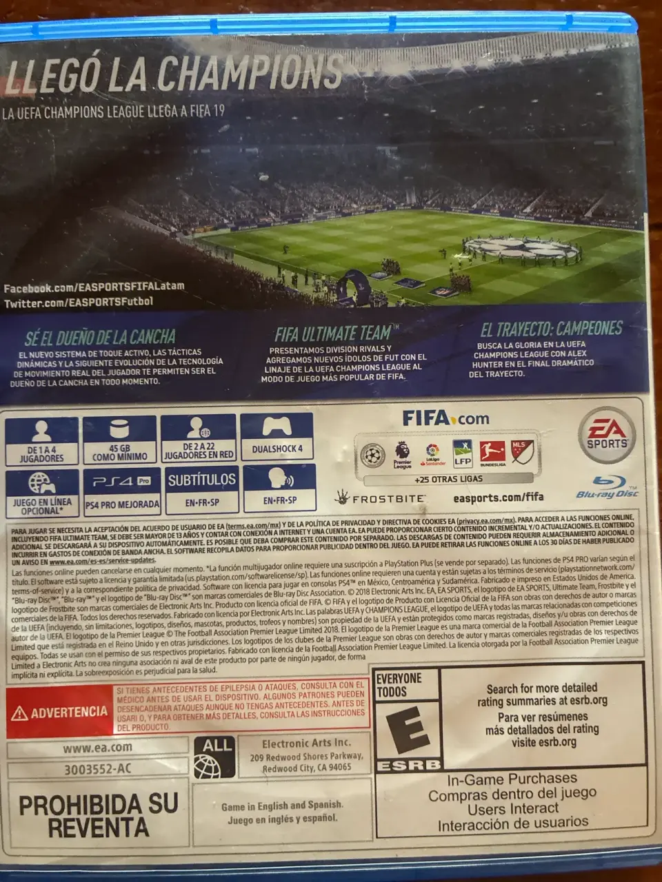 Juego PS4 FIFA 19 - miniatura 2