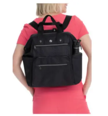 Bolso negro con diseño hexagonal - miniatura 2