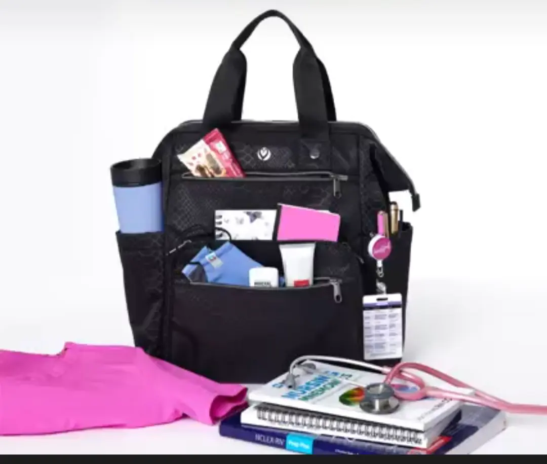 Bolso negro con diseño hexagonal - miniatura 4