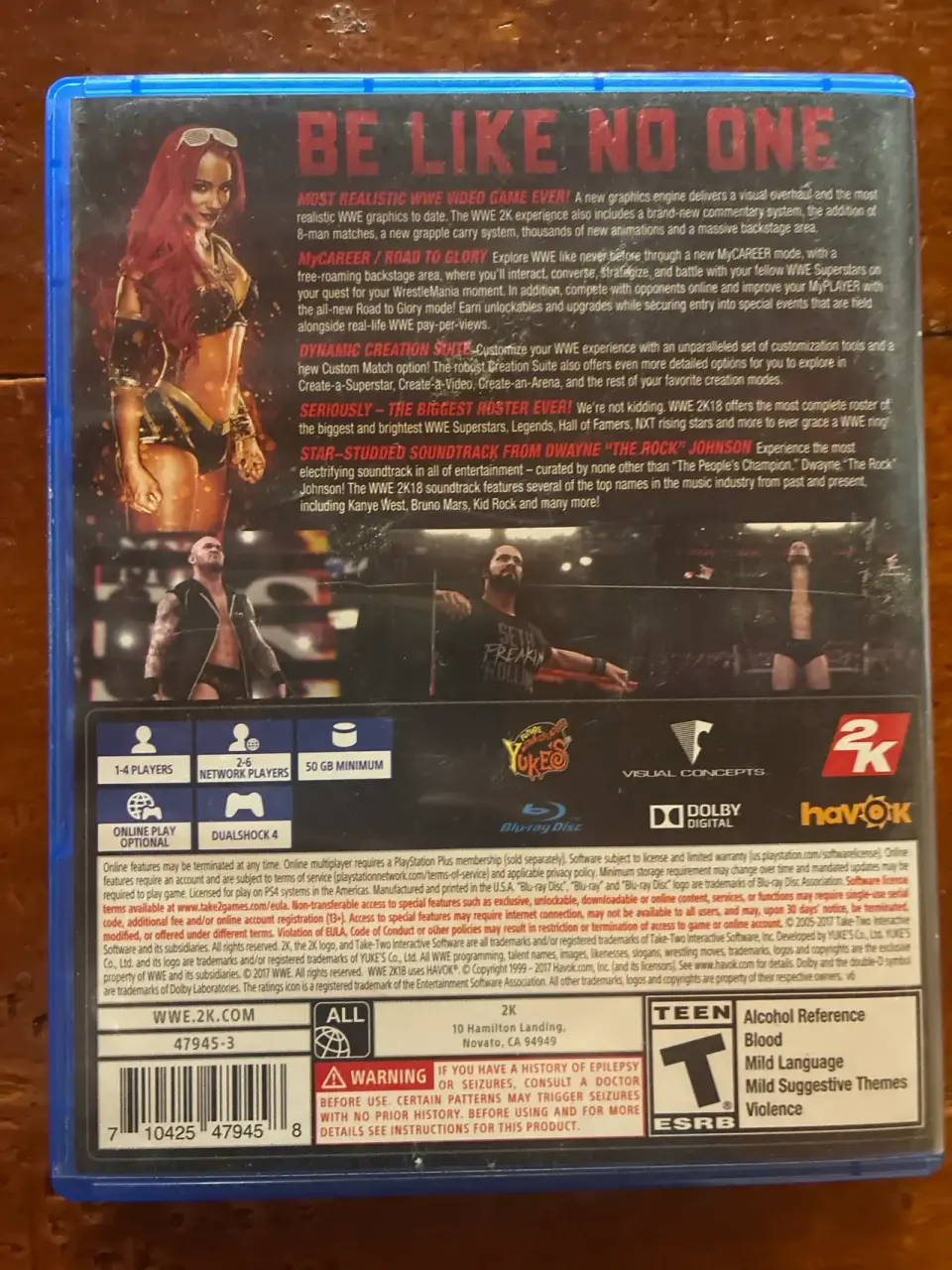 Videojuego PS4 WWE 2K18 - miniatura 3