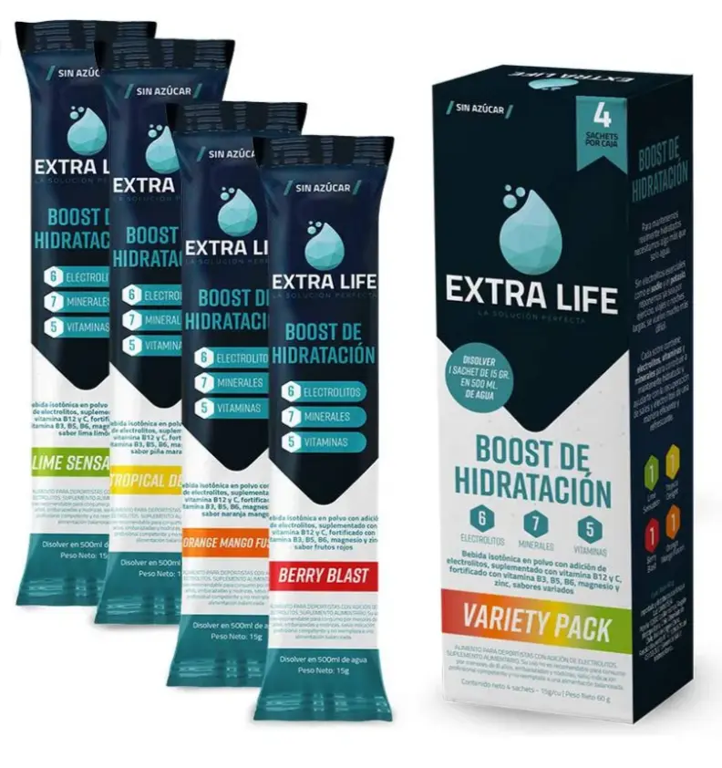 Pack sobres hidratación Extra Life - miniatura 1