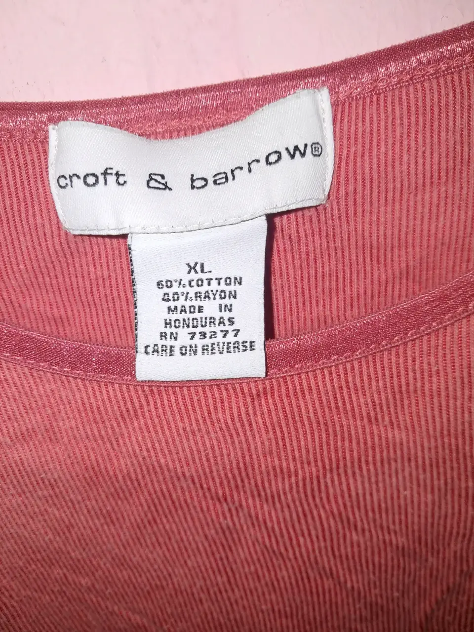 Polera roja de algodón - miniatura 3