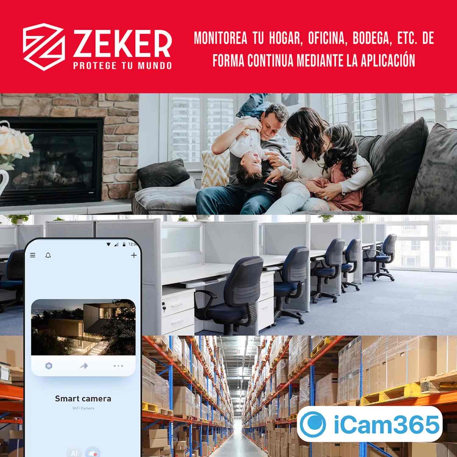 Cámara de seguridad ZEKER con adaptador - miniatura 3