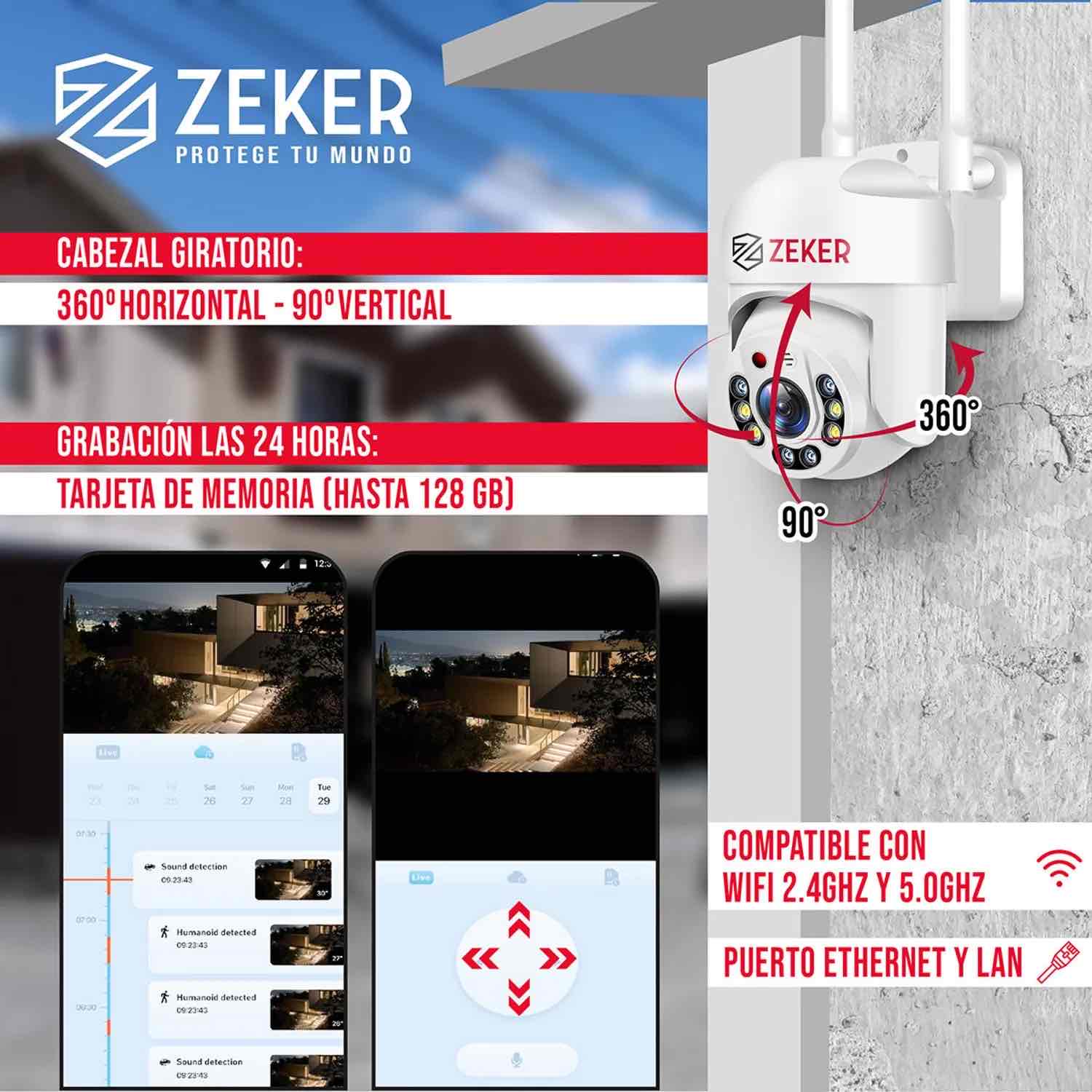 Cámara de seguridad ZEKER con adaptador - miniatura 4