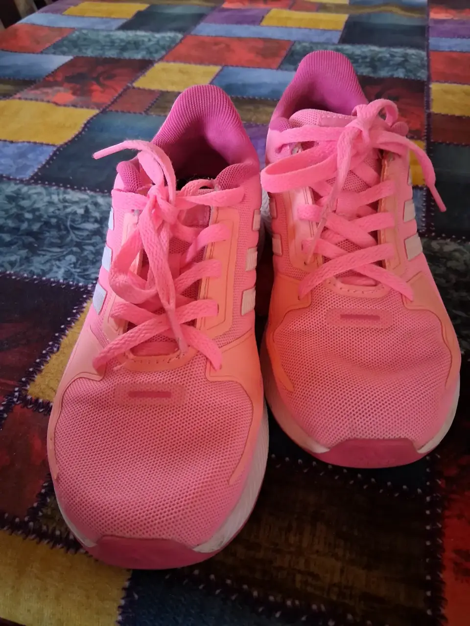 Zapatillas deportivas rosadas Adidas talla n°35 - miniatura 2