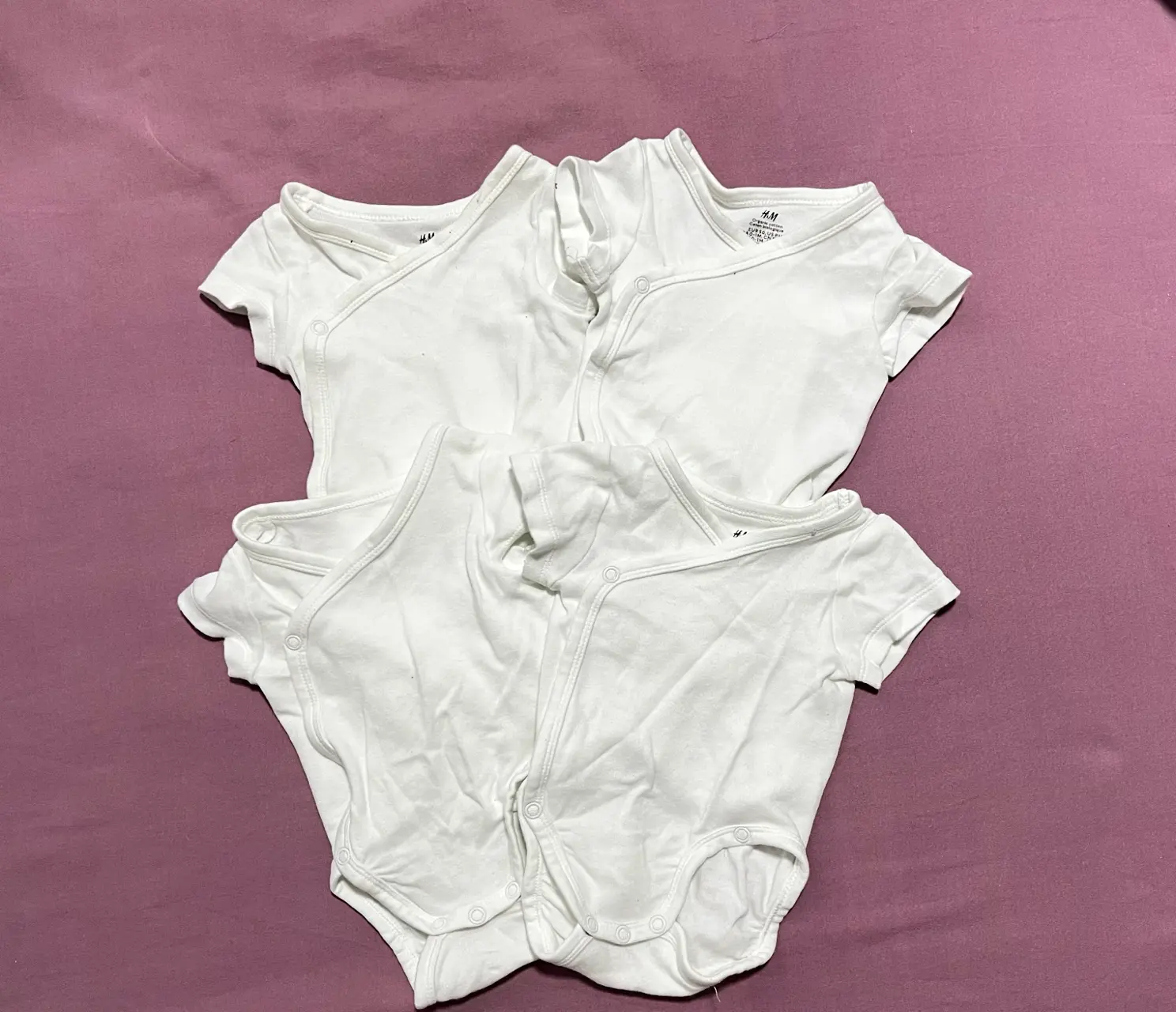 Pack de bodies blancos para bebé H&M