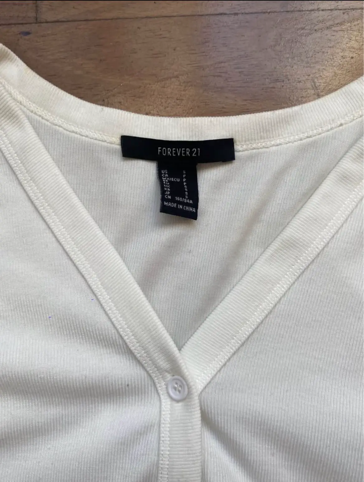 Cardigan blanco corto - miniatura 2