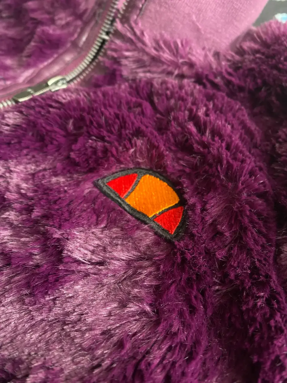 Chaqueta de peluche morada Ellesse - miniatura 2