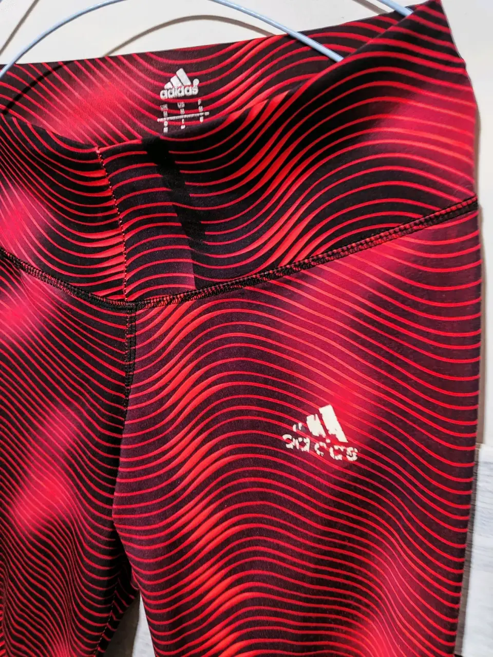 Leggings deportivos rojos Adidas - miniatura 2