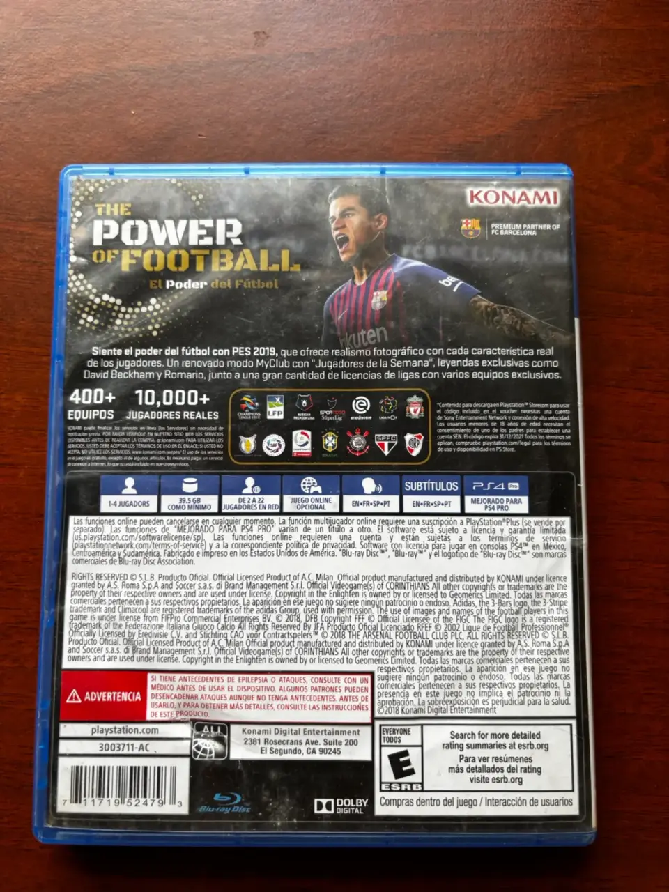 PES 2019 Juego Físico PS4 - miniatura 2