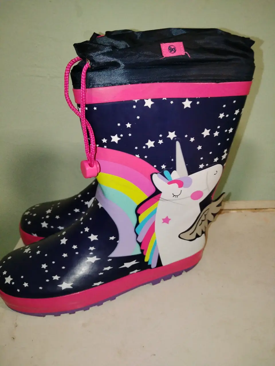 Botas de lluvia unicornio para niños - miniatura 1
