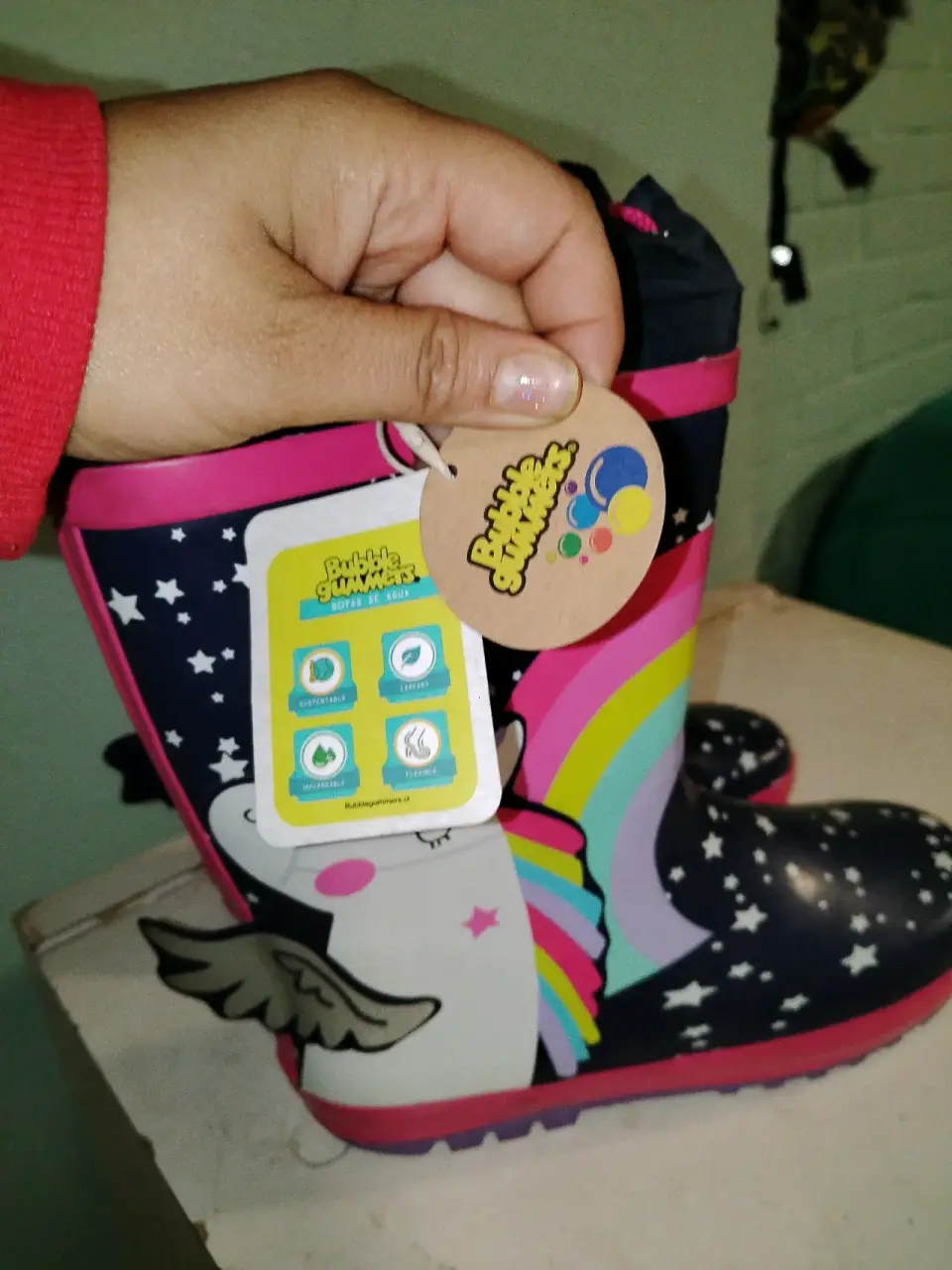 Botas de lluvia unicornio para niños - miniatura 3