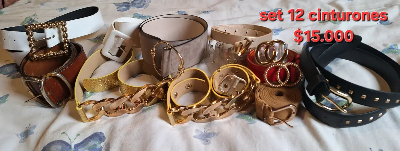 Set de 12 cinturones variados
