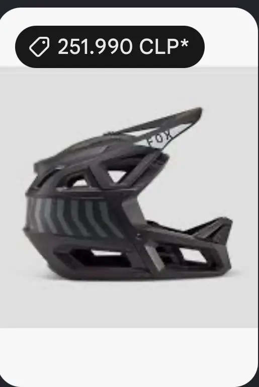 Casco integral Fox negro - miniatura 1
