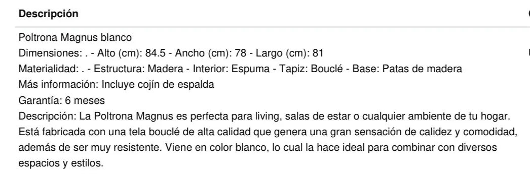 Sitial de bucle blanco - miniatura 3