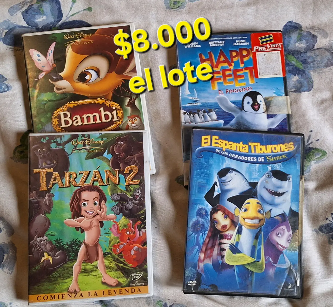 Lote de DVDs infantiles