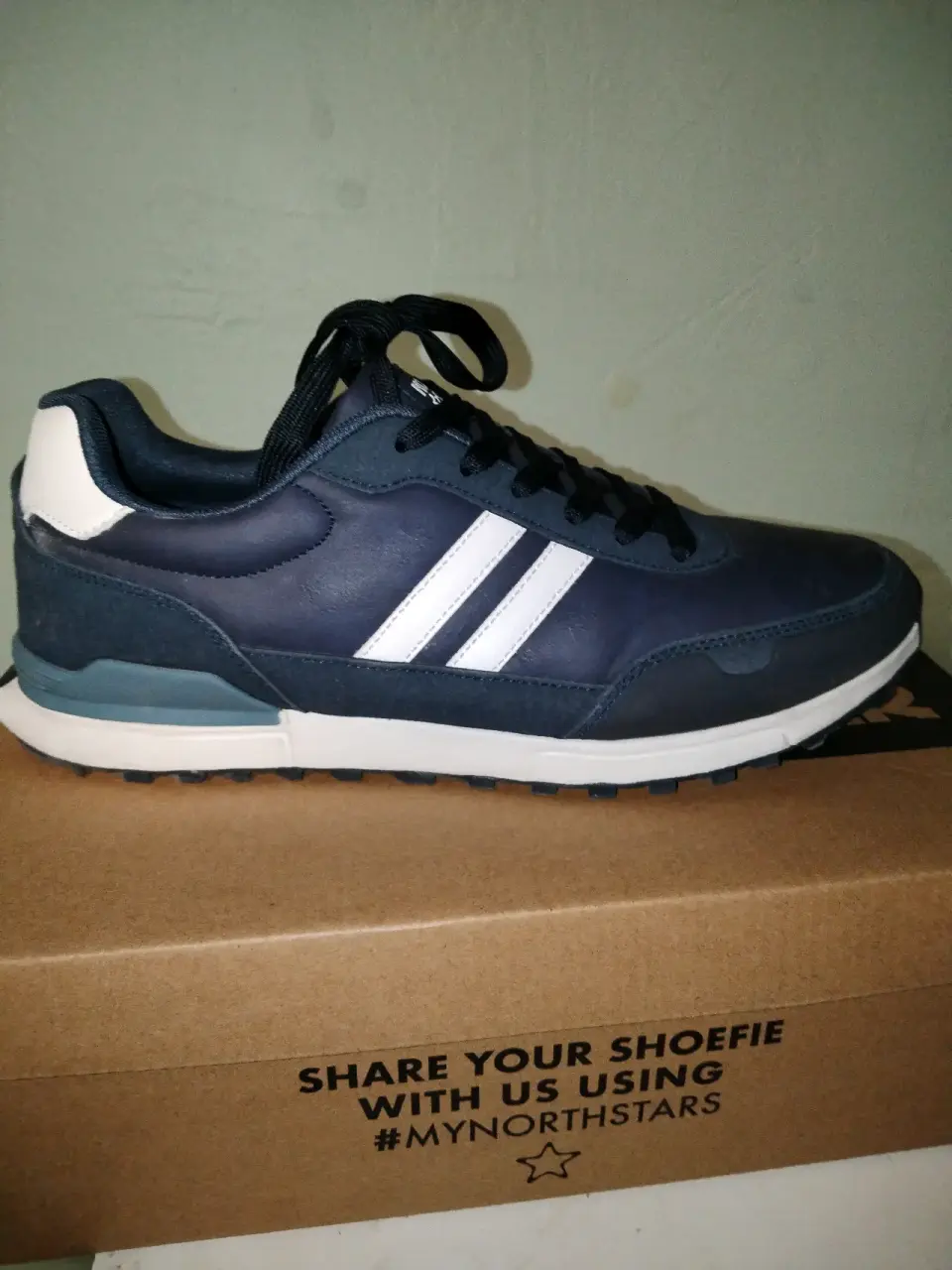 Zapatillas deportivas azul con blanco - miniatura 1