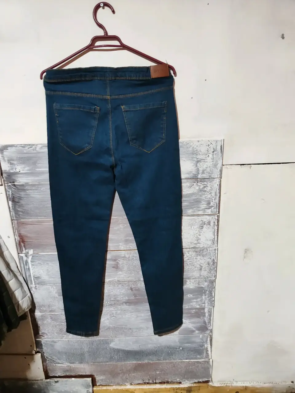 Jeans azul oscuro para mujer - miniatura 3