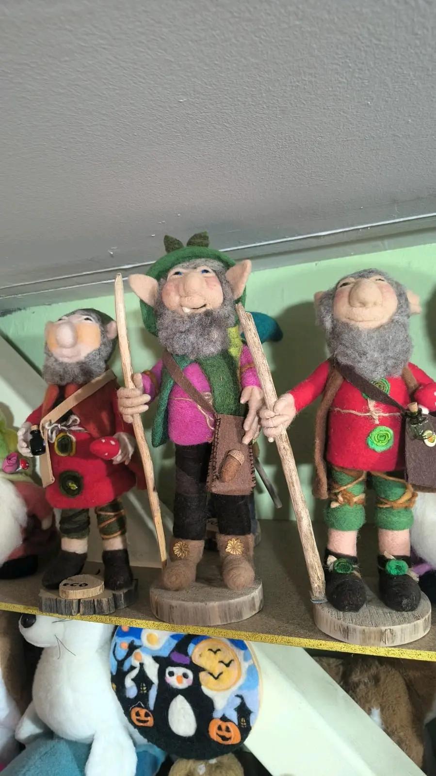 Muñecos de lana estilo duendes - miniatura 4