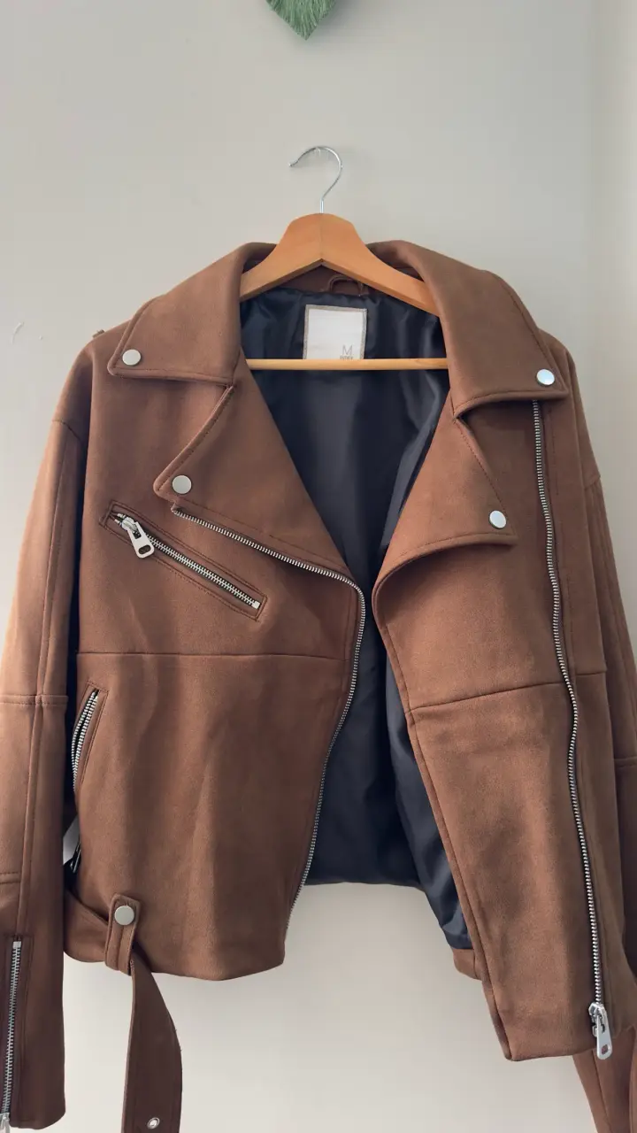 Chaqueta café chocolate mujer - miniatura 1