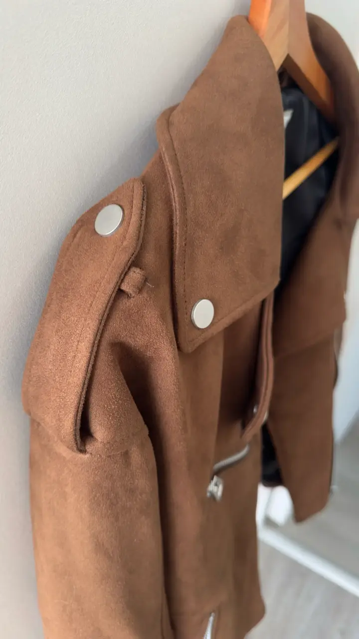 Chaqueta café chocolate mujer - miniatura 2