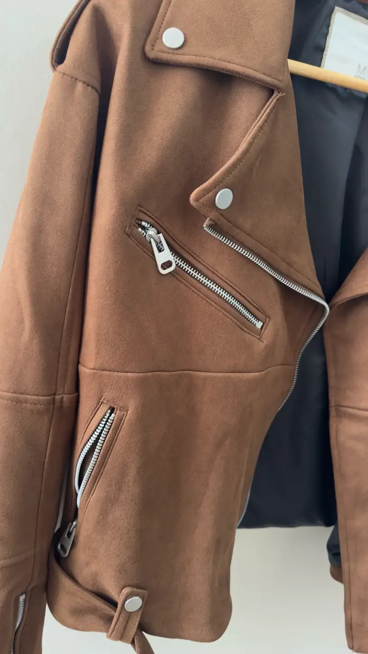 Chaqueta café chocolate mujer - miniatura 5
