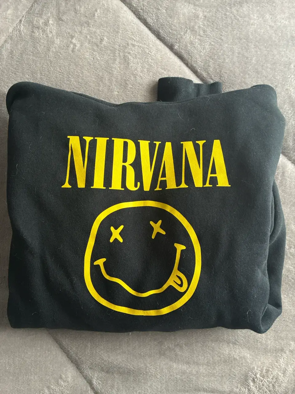 Polerón Nirvana negro unisex - miniatura 1