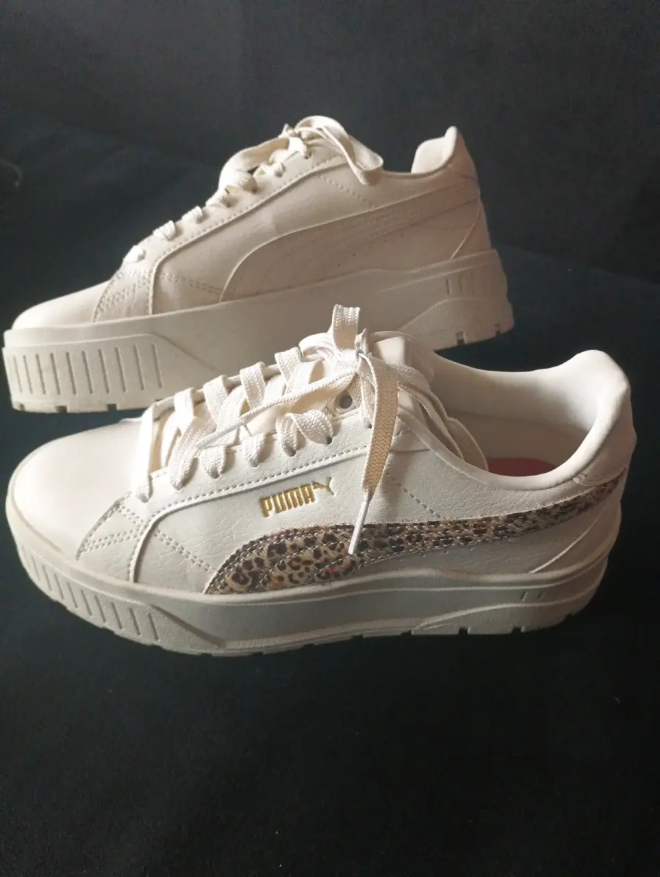 Zapatillas blancas detalle animal print - miniatura 3