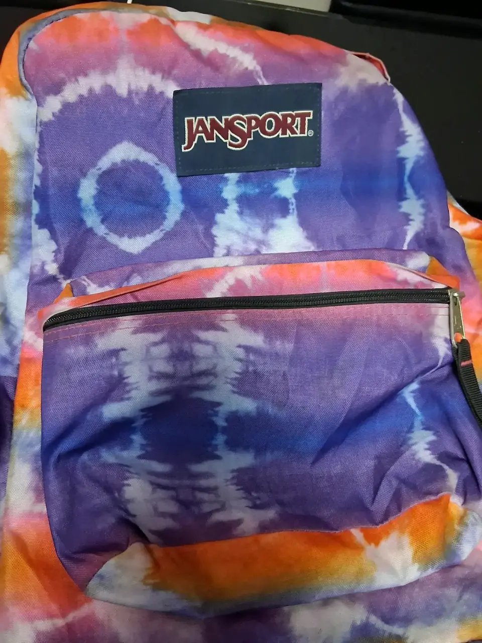 Mochila Jansport tie-dye colorida - miniatura 1