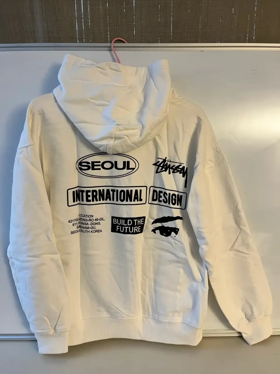 Polerón blanco Stussy con capucha - miniatura 2