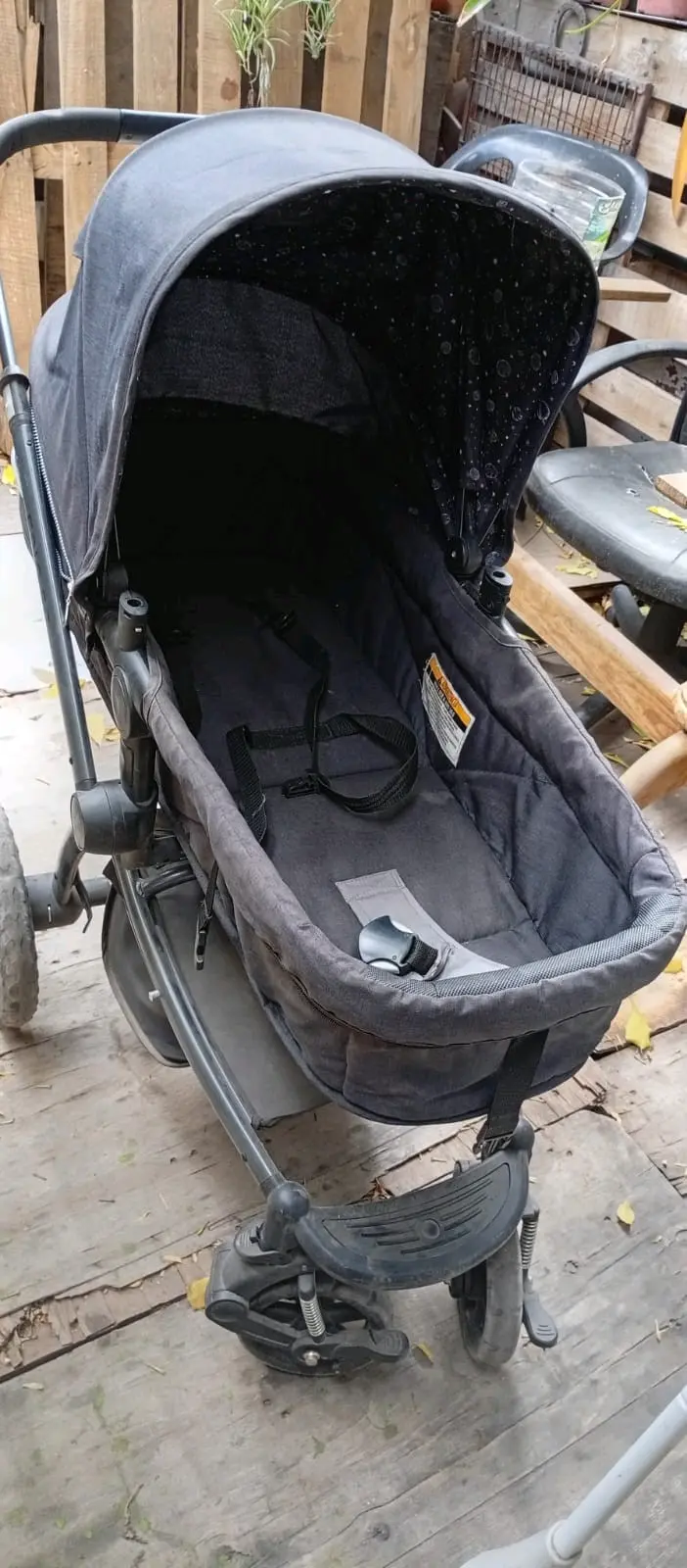 Coche para bebé gris oscuro - miniatura 1